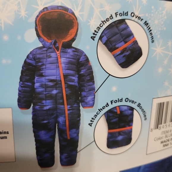 Snozu Jackets & Coats Infant Snowsuit Snozu Blue 36 92 24 Month